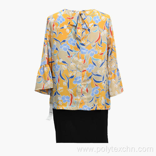 Women Summer Print 2020 Fashion Banded Blouses